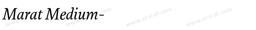 Marat Medium字体转换